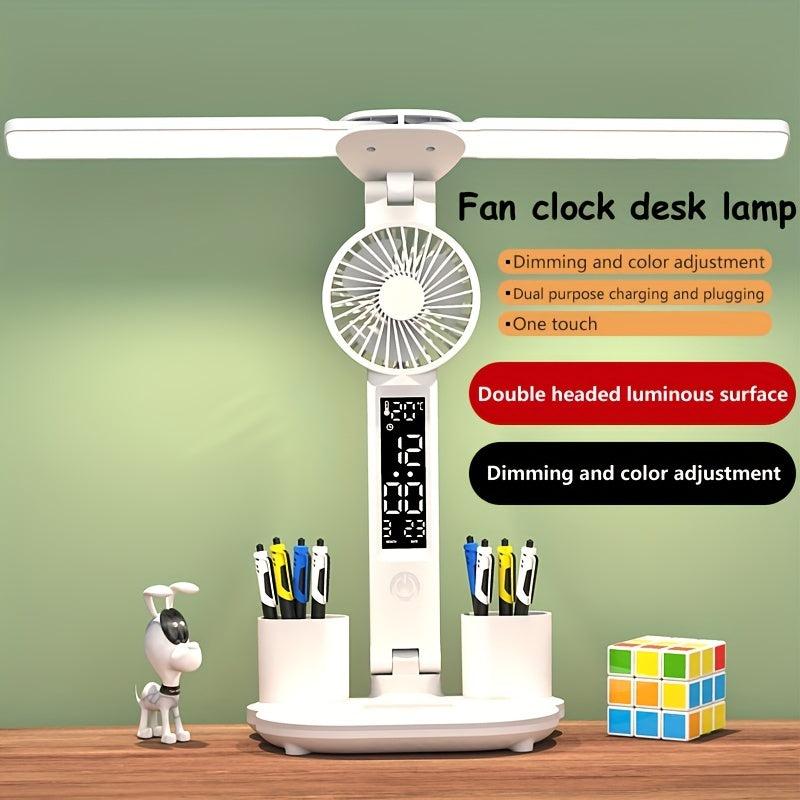 Learning Plug-in Bedside Lamp Desk Fan