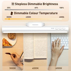 Rocoren LED Desk Lamp Magnetic Dimming Rechargeable Reading Lamp