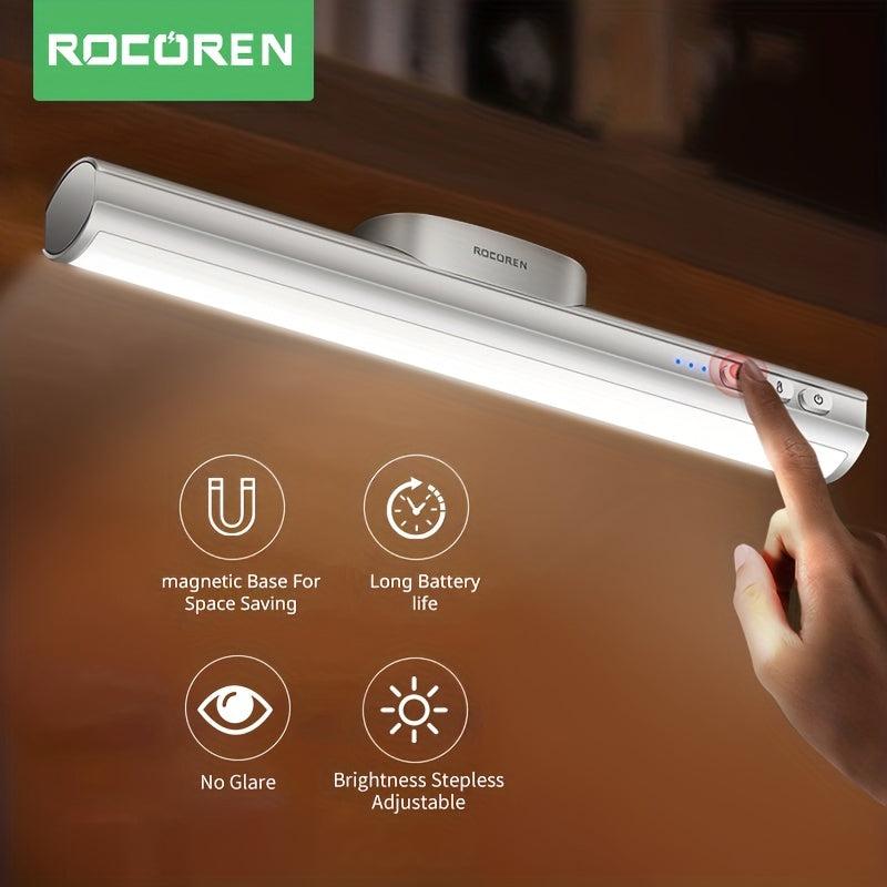 Rocoren LED Desk Lamp Magnetic Dimming Rechargeable Reading Lamp