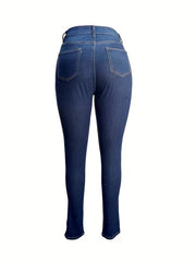 Distressed High Stretch Skinny Jeans Women's