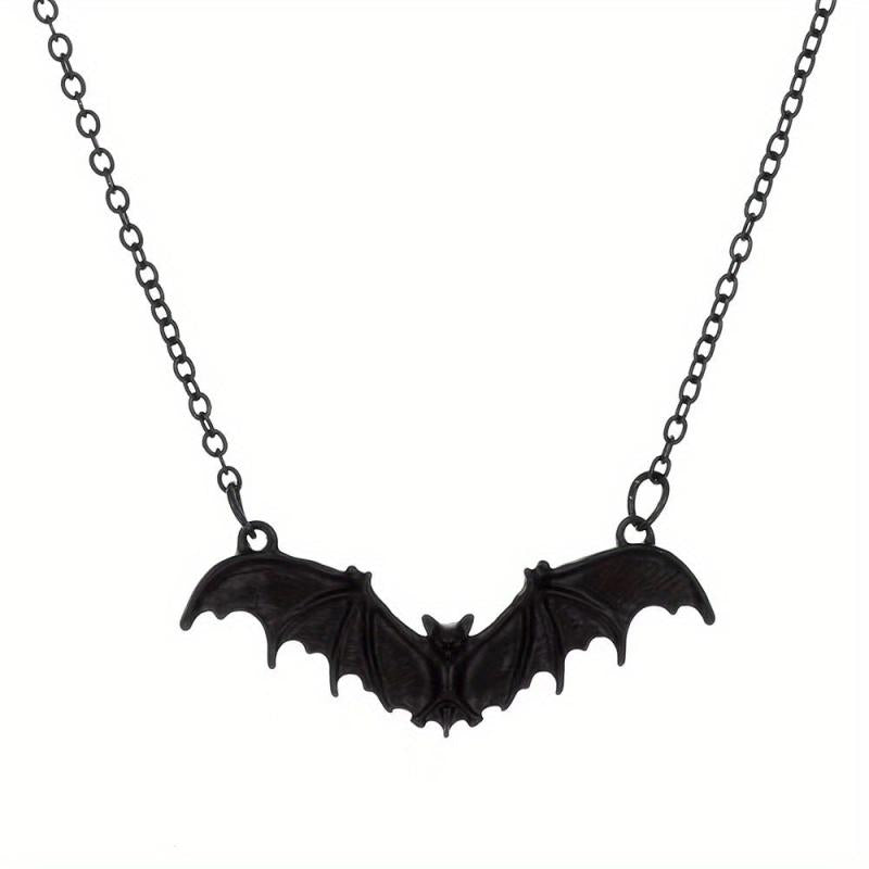 Halloween Punk Style Bat Necklace Animal Bat Necklace