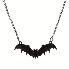 Halloween Punk Style Bat Necklace Animal Bat Necklace
