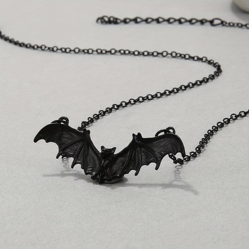 Halloween Punk Style Bat Necklace Animal Bat Necklace