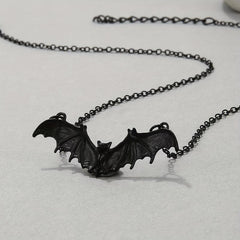 Halloween Punk Style Bat Necklace Animal Bat Necklace