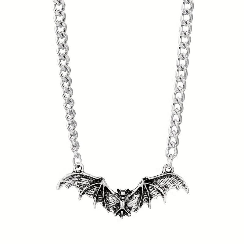 Halloween Punk Style Bat Necklace Animal Bat Necklace