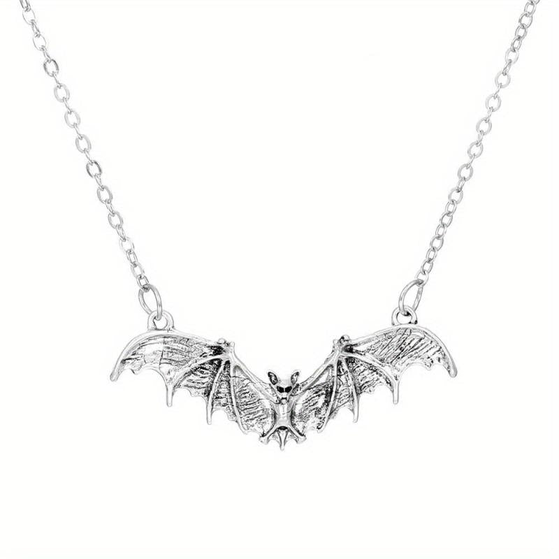 Halloween Punk Style Bat Necklace Animal Bat Necklace