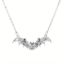 Halloween Punk Style Bat Necklace Animal Bat Necklace