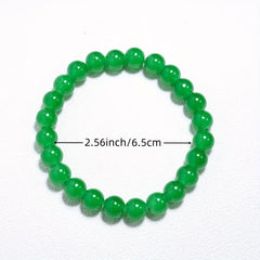Solid Beads Natural Stone Bracelet - Hand Jewelry Fits Any Wrist