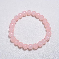 Solid Beads Natural Stone Bracelet - Hand Jewelry Fits Any Wrist