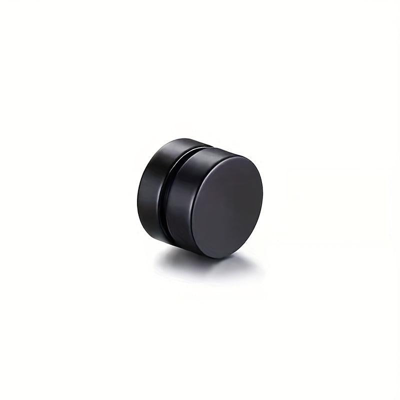 5pcs 8mm Round Magnetic Stud Earrings Stainless Steel Clip On Ear Jewelry Set