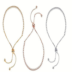 Adjustable CZ Tennis Bracelet Hand Jewelry for Women