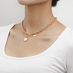 Minimalist Love Heart Chain Bracelet Necklace Jewelry Gift for Women