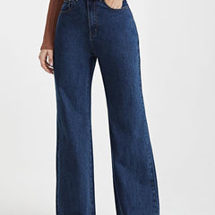 Loose Fit Wide Leg Boyfriend Jeans High Waist Denim Pants