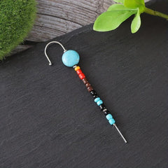 Colorful Beads Climb Earrings Ethnic Style Jewelry Gift For Women