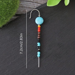 Colorful Beads Climb Earrings Ethnic Style Jewelry Gift For Women