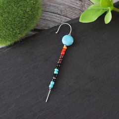 Colorful Beads Climb Earrings Ethnic Style Jewelry Gift For Women