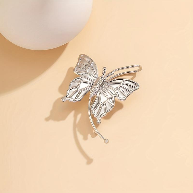 Butterfly Ear Cuff Iron Jewelry Statement Female Ear Decor Hip Hop Gothic Style