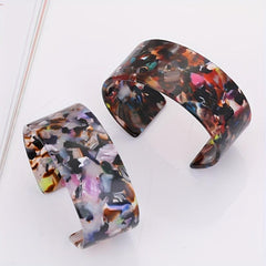 Leopard Pattern Cuff Bangle Bracelet Hand Jewelry