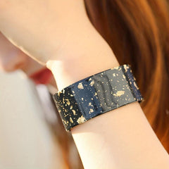 Leopard Pattern Cuff Bangle Bracelet Hand Jewelry