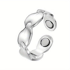 Magnetic Weight Loss Ring Silver Plated for Daily Outfits - Choose Color