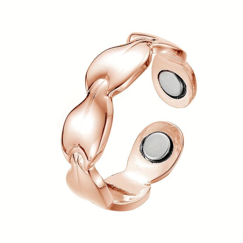 Magnetic Weight Loss Ring Silver Plated for Daily Outfits - Choose Color