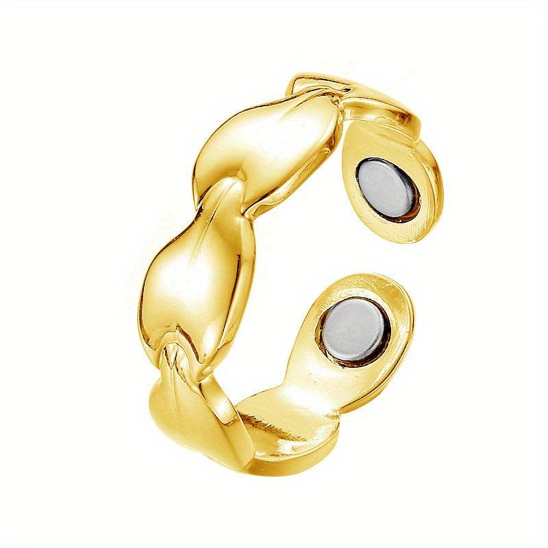 Magnetic Weight Loss Ring Silver Plated for Daily Outfits - Choose Color