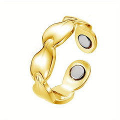 Magnetic Weight Loss Ring Silver Plated for Daily Outfits - Choose Color