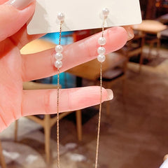 Faux Pearl Dangle Earrings Retro Style Jewelry Wedding Party Gift