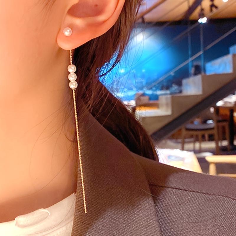 Faux Pearl Dangle Earrings Retro Style Jewelry Wedding Party Gift