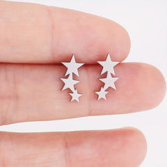 18K Plated Star Earring Casual Stud Earrings Women's Ear Ornaments