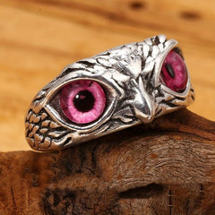 Vintage Owl Eye Ring Adjustable Cuff Hip Hop Style Gift