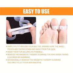 Silicone Magnetic Toe Ring Weight Loss Foot Jewelry