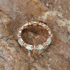 Opal Engagement Wedding Ring Women's Jewelry