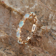 Opal Engagement Wedding Ring Women's Jewelry