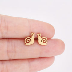 18K Plated Snail Earring Casual Stud Earrings