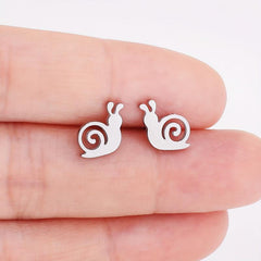 18K Plated Snail Earring Casual Stud Earrings