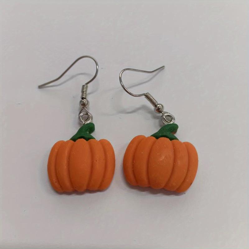 Halloween Dangle Earrings - Ghost Pumpkin Cat Hip Hop Style Jewelry