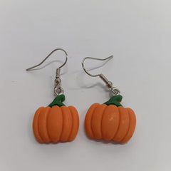 Halloween Dangle Earrings - Ghost Pumpkin Cat Hip Hop Style Jewelry