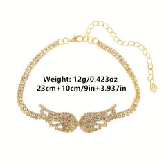 Personality Angel Wings Chain Anklet Foot Jewelry