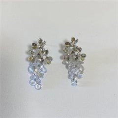 Rhinestone Dangle Earrings Zinc Alloy Jewelry Gift Women