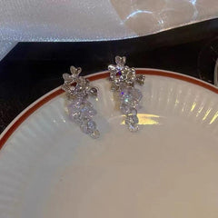 Rhinestone Dangle Earrings Zinc Alloy Jewelry Gift Women