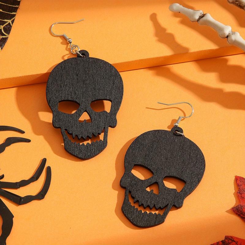 Halloween Series Ear Jewelry Horror Spider Skull Pumpkin Cat Retro Goth Style