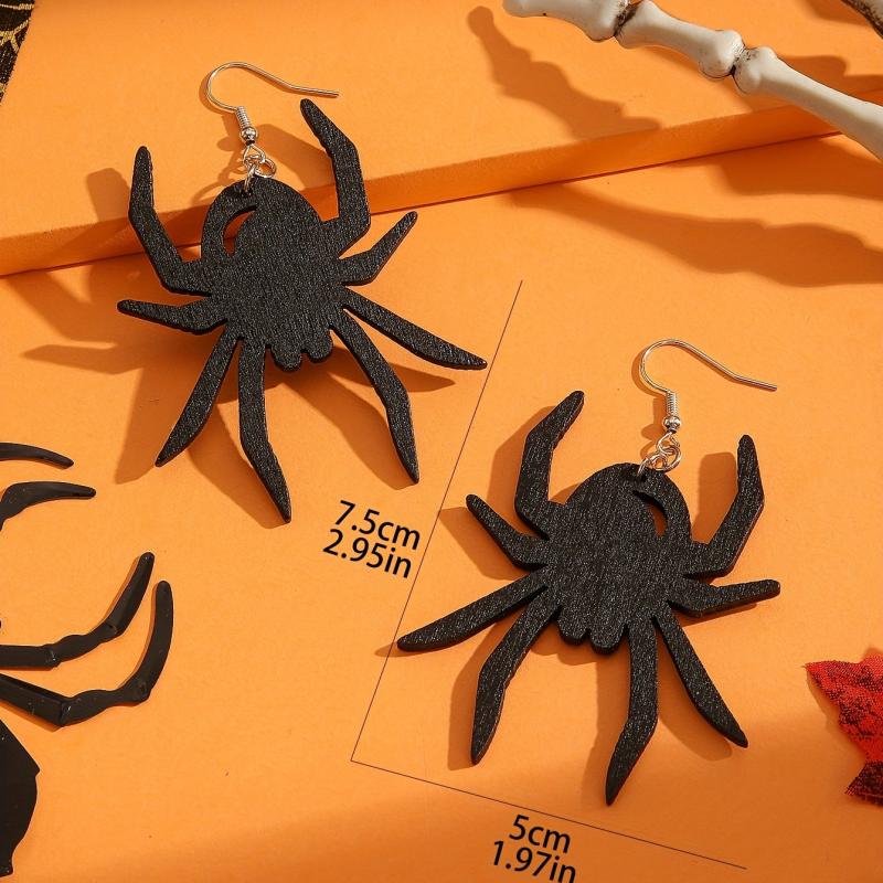 Halloween Series Ear Jewelry Horror Spider Skull Pumpkin Cat Retro Goth Style