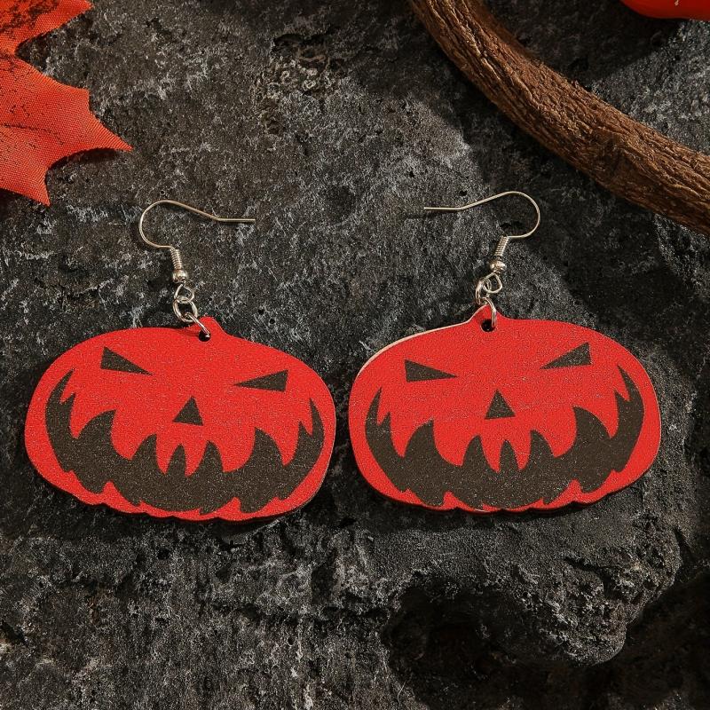 Halloween Series Ear Jewelry Horror Spider Skull Pumpkin Cat Retro Goth Style