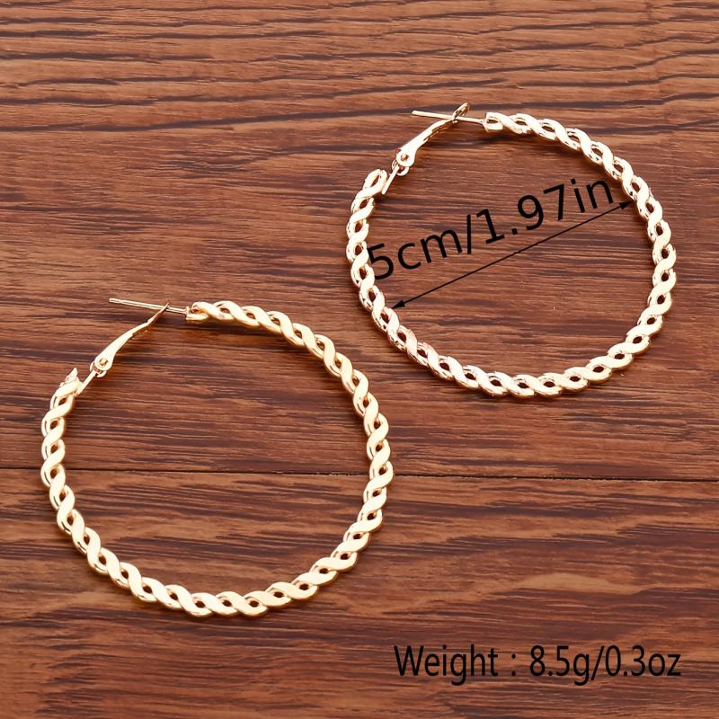 Vintage Big Hoop Earrings For Women