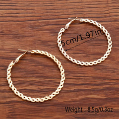 Vintage Big Hoop Earrings For Women