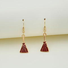 6pcs Halloween Pumpkin Head Alloy Dangle Earrings