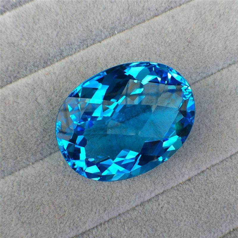 4pcs Natural Aquamarine Loose Gemstones for Jewelry Making DIY