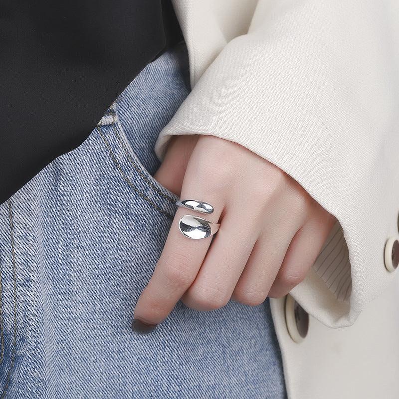 925 Silver Wrap Ring Polish Surface Daily Outfits Dainty Party Accessor