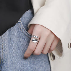 925 Silver Wrap Ring Polish Surface Daily Outfits Dainty Party Accessor